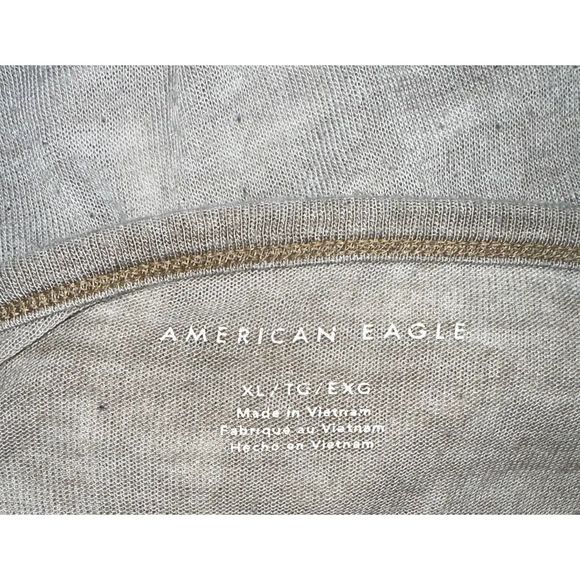 American Eagle distressed oversized t-shirt short sleeve lightweight tee size XL - Picture 4 of 5